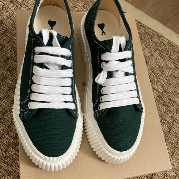 Green AMI platform sneakers (brand new) - Picture 3 of 4